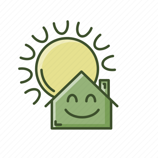 Energy, home, power, smile, solar, sun icon - Download on Iconfinder
