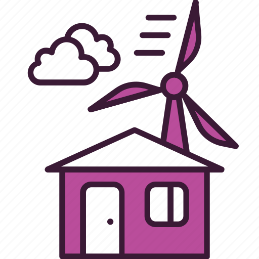 Ecology, electricity, energy, home, house, low, turbine icon - Download on Iconfinder