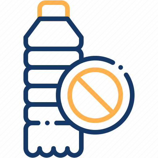 Bottle, no, plastic, banned, eco, friendly, contamination icon - Download on Iconfinder