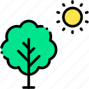 tree, green, energy, sun, nature, ecology
