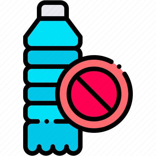 Bottle, no, plastic, banned, eco, friendly, contamination icon - Download on Iconfinder