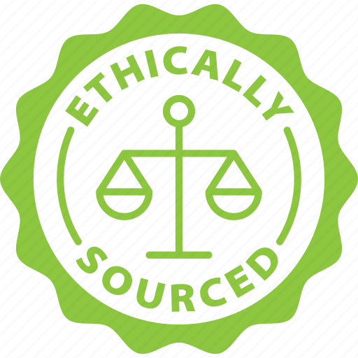 Stamp, green, badge, round, ethically sourced, ethical, balance icon - Download on Iconfinder