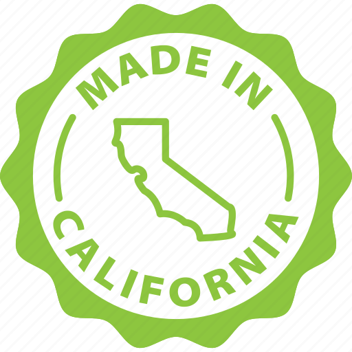 Stamp, green, round, circle, made in california, california made icon - Download on Iconfinder