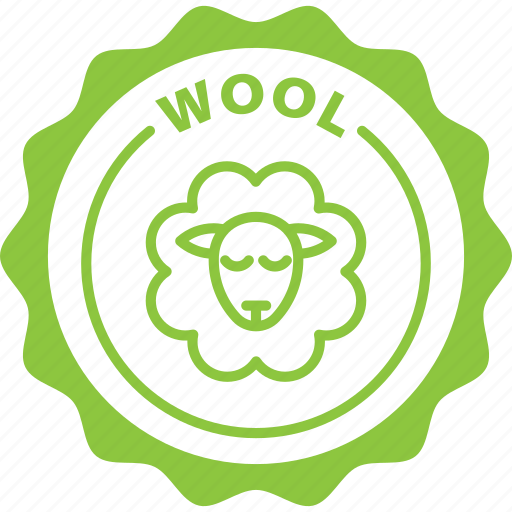 Round, green, stamp, circle, wool, sheep icon - Download on Iconfinder