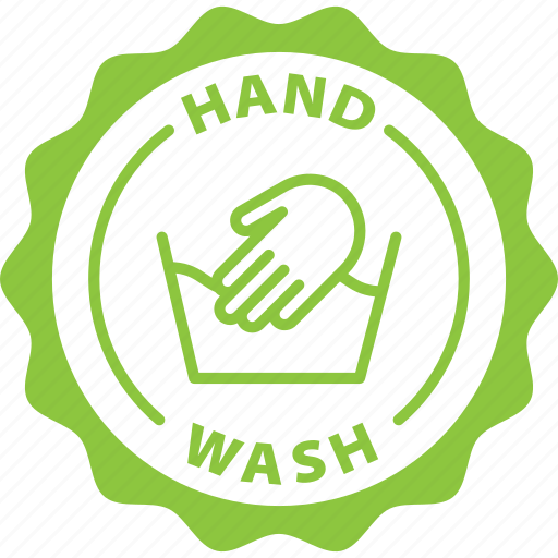 Green, stamp, round, hand wash, hand, wash icon - Download on Iconfinder