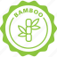 round, green, stamp, circle, bamboo 
