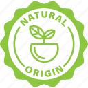 green, grown, label, natural, natural origin, nature, origin