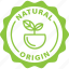 green, grown, label, natural, natural origin, nature, origin 