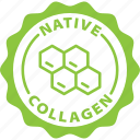 beauty, bio, collagen, green, label, native collagen, natural