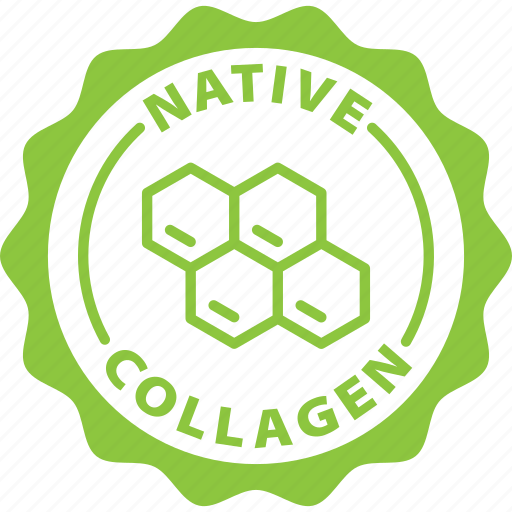 Beauty, bio, collagen, green, label, native collagen, natural icon - Download on Iconfinder