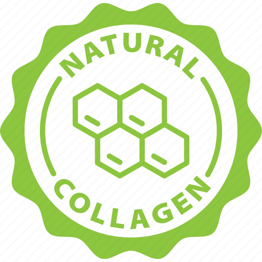 Beauty collagen, collagen, green, label, natural collagen, skin icon - Download on Iconfinder