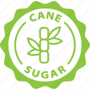 cane, sugar, label, stamp, green, cane sugar