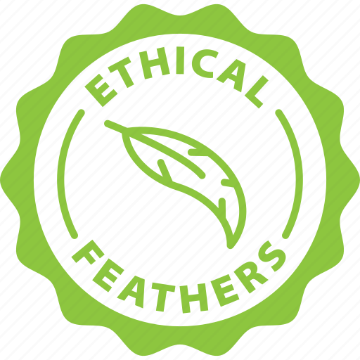 Ethical, feathers, label, stamp, green, ethical feathers icon - Download on Iconfinder
