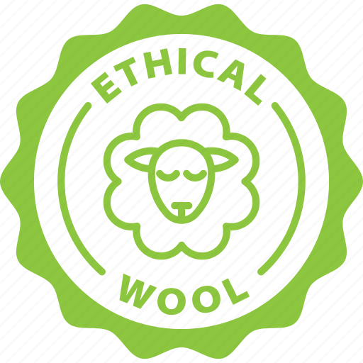 Ethical, wool, label, stamp, green, ethical wool icon - Download on Iconfinder
