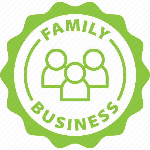 Family, business, label, stamp, green, family business icon - Download on Iconfinder