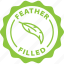 feather, filled, label, stamp, green, feather filled 