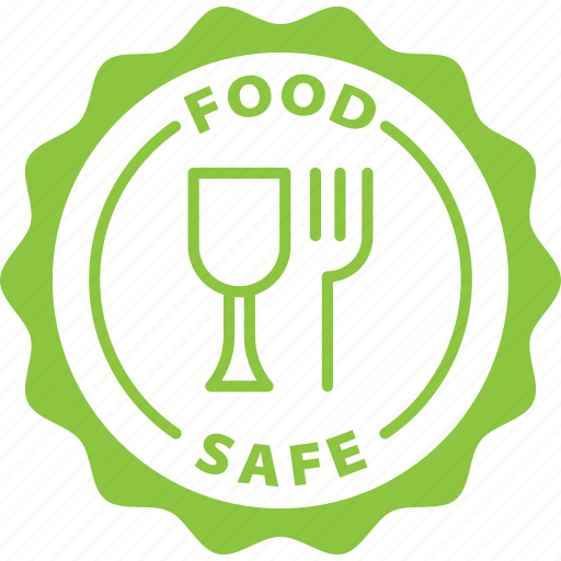 Food, safe, label, stamp, green, food safe icon - Download on Iconfinder