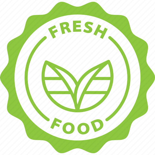 Fresh, food, label, stamp, green, fresh food icon - Download on Iconfinder