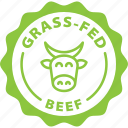 grass, fed, beef, label, stamp, green, grass fed beef