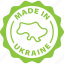 made, ukraine, label, stamp, green, made in ukraine 