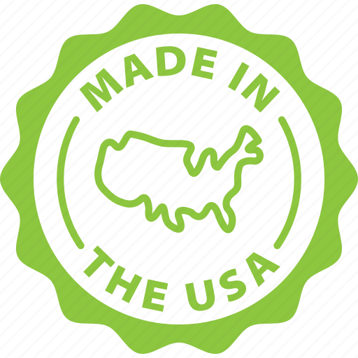 Made, usa, label, stamp, green, made in the usa icon - Download on Iconfinder
