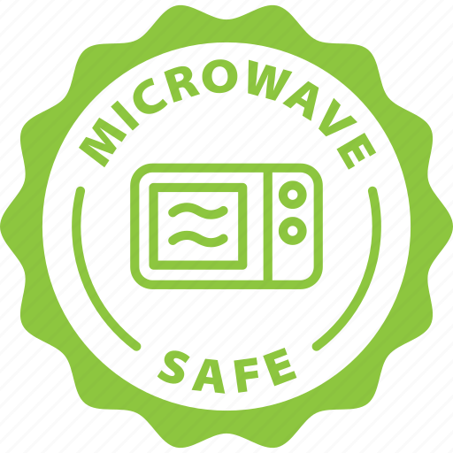 Microwave, free, label, stamp, green, microwave safe icon - Download on Iconfinder