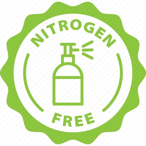Nitrogen, free, label, stamp, green, nitrogen free icon - Download on Iconfinder