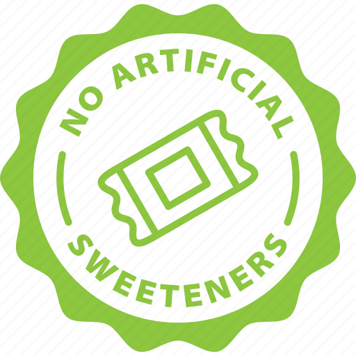 No, artificial, sweeteners, label, stamp, green, no artificial sweeteners icon - Download on Iconfinder