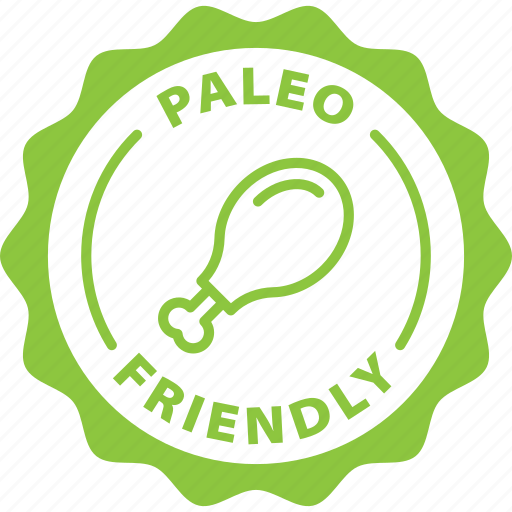 Paleo, friendly, label, stamp, green, paleo friendly icon - Download on Iconfinder