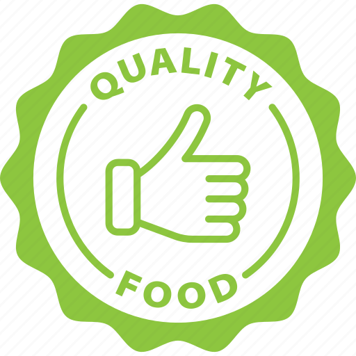 Quality, food, label, stamp, green, quality food icon - Download on Iconfinder