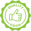 quality, food, label, stamp, green, quality food 