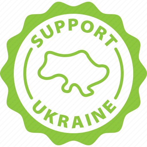 Support, ukraine, label, stamp, green, support ukraine icon - Download on Iconfinder