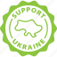 support, ukraine, label, stamp, green, support ukraine 