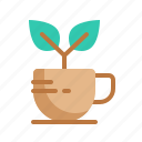 coffee, organic, eco, cup, drink, tea