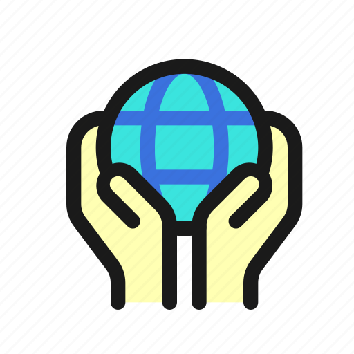 Earth, hand, protect, care, conservation, environment, nature icon - Download on Iconfinder