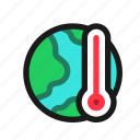 earth, temperature, thermometer, global, warming, world, climate