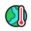 earth, temperature, thermometer, global, warming, world, climate 