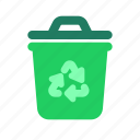 recycle, bin, trash, can, eco, friendly, biodegradable