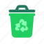 recycle, bin, trash, can, eco, friendly, biodegradable 