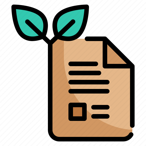 Document, eco, paper, report, file, format icon - Download on Iconfinder