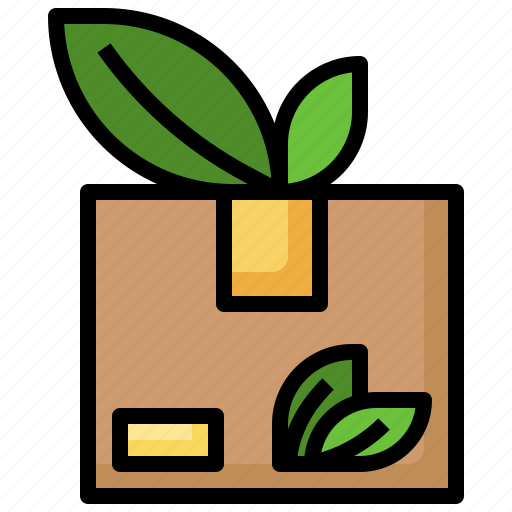Eco, friendly, package, sustainability, box, leaf icon - Download on Iconfinder
