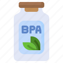 bpa, free, container, eco, friendly, signaling, leaf