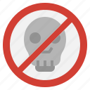 no, toxic, contamination, forbidden, skull, prohibition