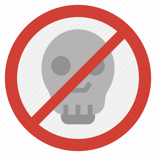 No, toxic, contamination, forbidden, skull, prohibition icon - Download on Iconfinder