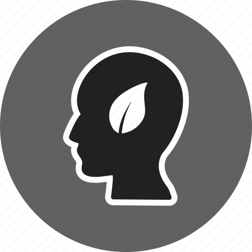 Head, leaf, eco mind icon - Download on Iconfinder