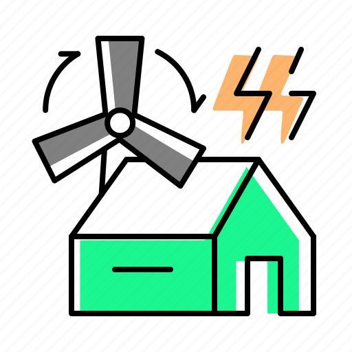 Wind, turbines, home, electric icon - Download on Iconfinder