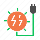 electric, sun, plug