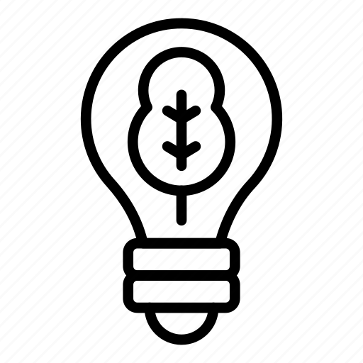 Leaf, bulb, innovation icon - Download on Iconfinder