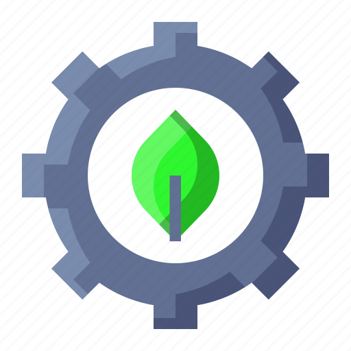 Ecology, gear, leaf, settings icon - Download on Iconfinder