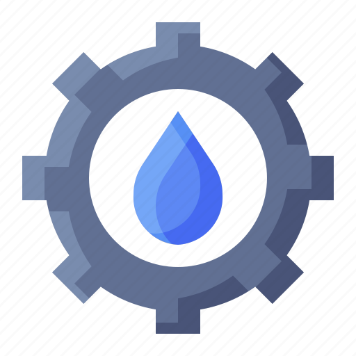 Ecology, gear, settings, water icon - Download on Iconfinder